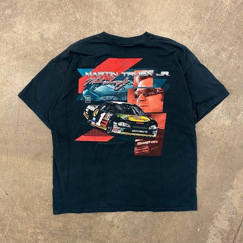 Vintage 90s NASCAR Martin Truex Jr Chase Authentics Racing T-Shirt  Size Large